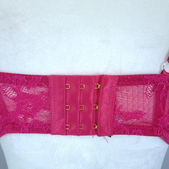 Oh La La Cheri Pink Lace 2 Piece Lingerie Set Size Medium - Picture 4 of 8